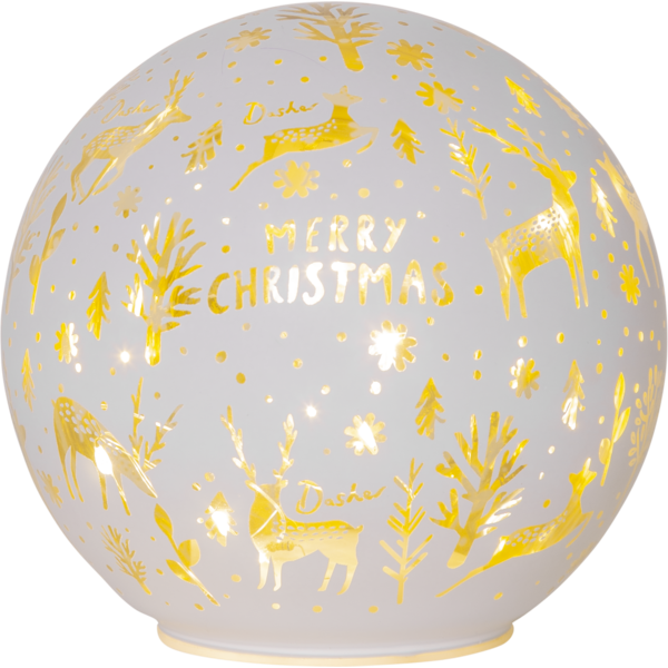 Bild von Merry X-mas Glasdekoration 15cm