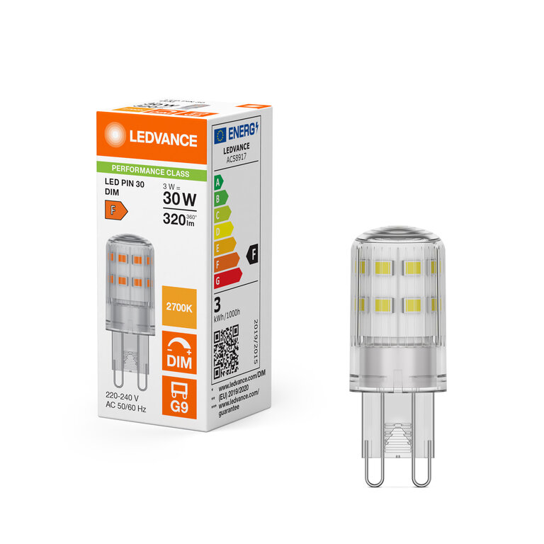 Bild von LED PIN 30 240V 3=30W/827 G9 dim